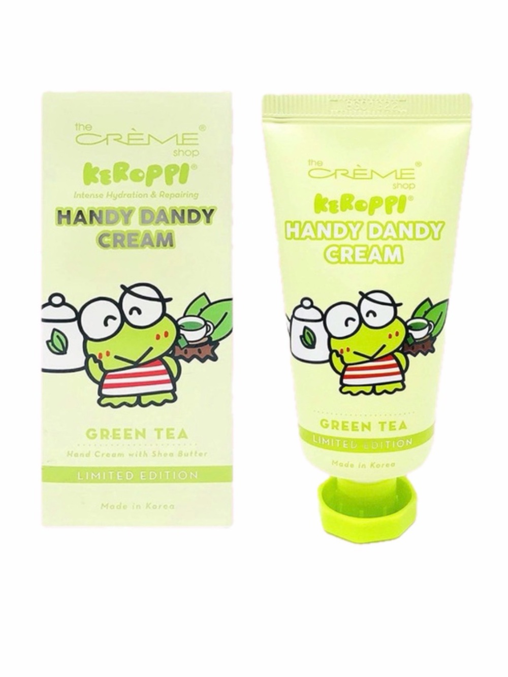 NIB THE CRÈME SHOP Limited Edition Keroppi Handy Dandy Cream - Green Tea